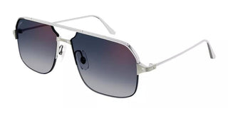 Cartier Santos De Cartier Ct0230s Men Silver Pilot Sunglasses