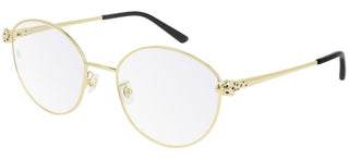 Cartier CT0234O women Gold Round Eyeglasses