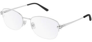 Cartier CT0235O women Silver Geometric Eyeglasses