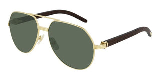 Cartier Première De Cartier Ct0272s Men Black Pilot Sunglasses