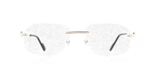 Cartier CT0284O men Silver Geometric Eyeglasses