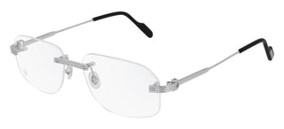 Cartier CT0284O men Silver Geometric Eyeglasses