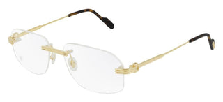 Cartier CT0284O men Gold Geometric Eyeglasses