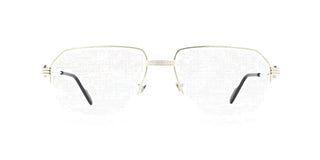 Cartier CT0285O men Silver Geometric Eyeglasses