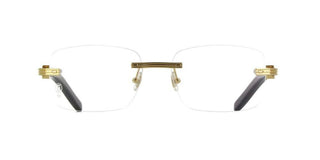 Cartier Première De Cartier Ct0286o Men Gold Geometric Eyeglasses