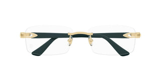 Cartier Signature C de Cartier CT0287O men Green Squared Eyeglasses