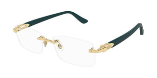 Cartier Signature C de Cartier CT0287O men Green Squared Eyeglasses