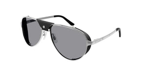 Cartier Santos de Cartier CT0296S men Silver Pilot Sunglasses