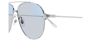 Cartier Santos de Cartier CT0298S women Silver Pilot Sunglasses