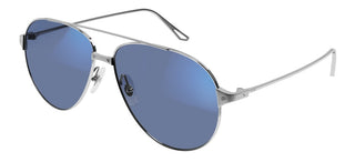 Cartier Santos de Cartier CT0298S women Silver Pilot Sunglasses