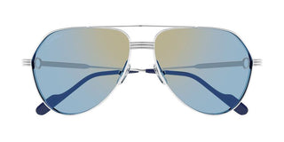 Cartier CT0303S men Silver Visor Sunglasses