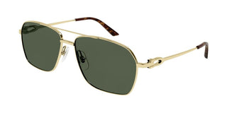 Cartier CT0306S men Gold Visor Sunglasses