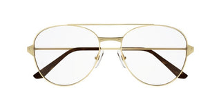 Cartier CT0307O women Gold Pilot Eyeglasses