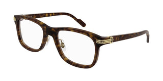 Cartier CT0313O men Havana Squared Eyeglasses