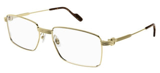 Cartier CT0314O men Gold Rectangle Eyeglasses