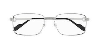 Cartier CT0314O men Silver Rectangle Eyeglasses