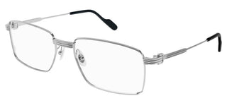 Cartier CT0314O men Silver Rectangle Eyeglasses