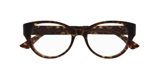 Cartier CT0315O women Havana Squared Eyeglasses