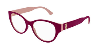 Cartier CT0315O women Red Squared Eyeglasses