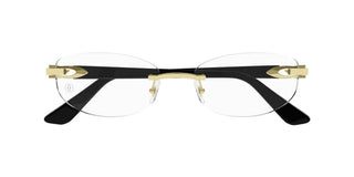 Cartier Ct0318o Women Black Squared Eyeglasses