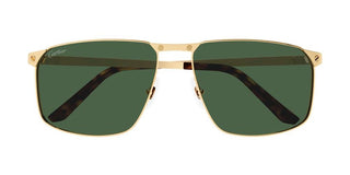 Cartier Santos de Cartier CT0322S men Gold Squared Sunglasses