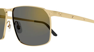 Cartier Santos de Cartier CT0322S men Gold Squared Sunglasses