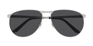 Cartier Santos de Cartier CT0323S men Silver Pilot Sunglasses