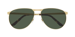 Cartier Santos de Cartier CT0323S men Gold Pilot Sunglasses