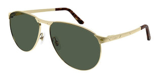 Cartier Santos de Cartier CT0323S men Gold Pilot Sunglasses