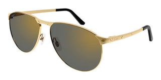 Cartier Santos de Cartier CT0323S men Gold Pilot Sunglasses