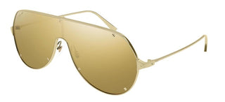 Cartier Santos de Cartier CT0324S men Gold Shield Sunglasses