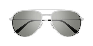 Cartier Santos de Cartier CT0325S men Silver Pilot Sunglasses