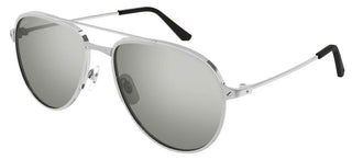 Cartier Santos de Cartier CT0325S men Silver Pilot Sunglasses