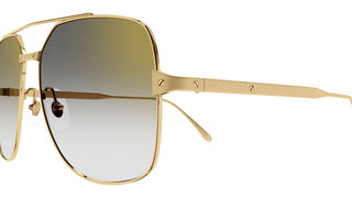 Cartier Santos de Cartier CT0329S women Gold Pilot Sunglasses