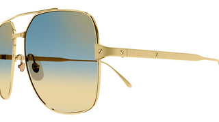 Cartier Santos de Cartier CT0329S women Gold Pilot Sunglasses