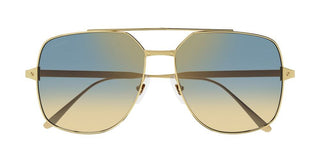 Cartier Santos de Cartier CT0329S women Gold Pilot Sunglasses