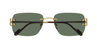 Cartier Signature C de Cartier CT0330S men Gold Geometric Sunglasses