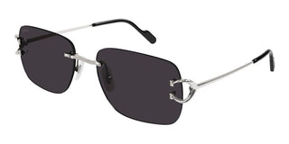 Cartier Signature C de Cartier CT0330S men Silver Geometric Sunglasses