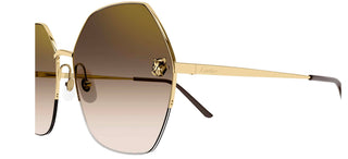 Cartier Panthère de Cartier CT0332S women Gold Geometric Sunglasses