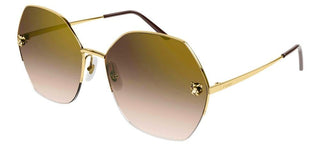 Cartier Panthère de Cartier CT0332S women Gold Geometric Sunglasses