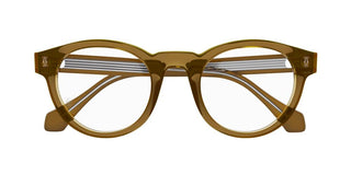 Cartier CT0341O men Brown Geometric Eyeglasses