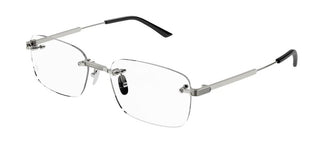 Cartier CT0349O men Silver Squared Eyeglasses