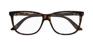 Cartier CT0351O women Havana Geometric Eyeglasses