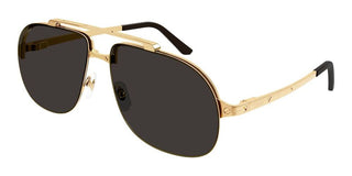 Cartier Santos de Cartier CT0353S men Gold Pilot Sunglasses