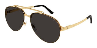 Cartier Santos de Cartier CT0354S men Gold Pilot Sunglasses