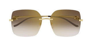 Cartier Panthère de Cartier CT0359S women Gold Visor Sunglasses