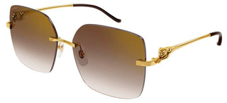 Cartier Panthère de Cartier CT0359S women Gold Visor Sunglasses