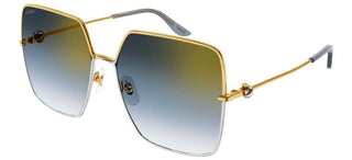 Cartier Signature C de Cartier CT0361S women Gold Geometric Sunglasses