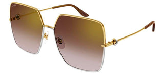 Cartier Signature C de Cartier CT0361S women Gold Geometric Sunglasses