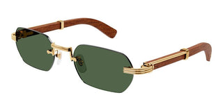 Cartier Première de Cartier CT0362S men Brown Geometric Sunglasses